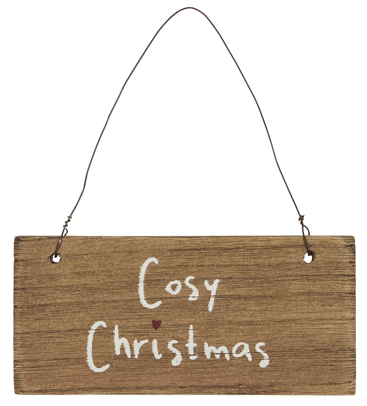 Holzschild "Cozy Christmas" Holzschild "Cozy Christmas"