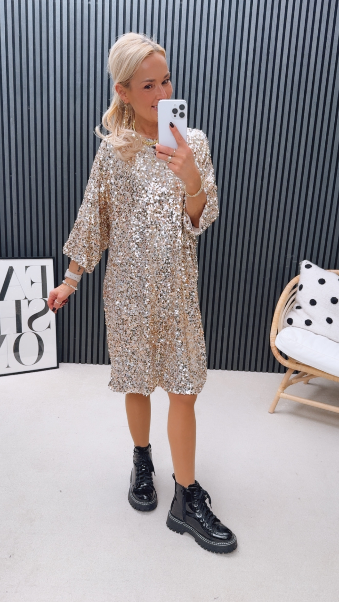 Pailetten Kleid "Deborahhh"