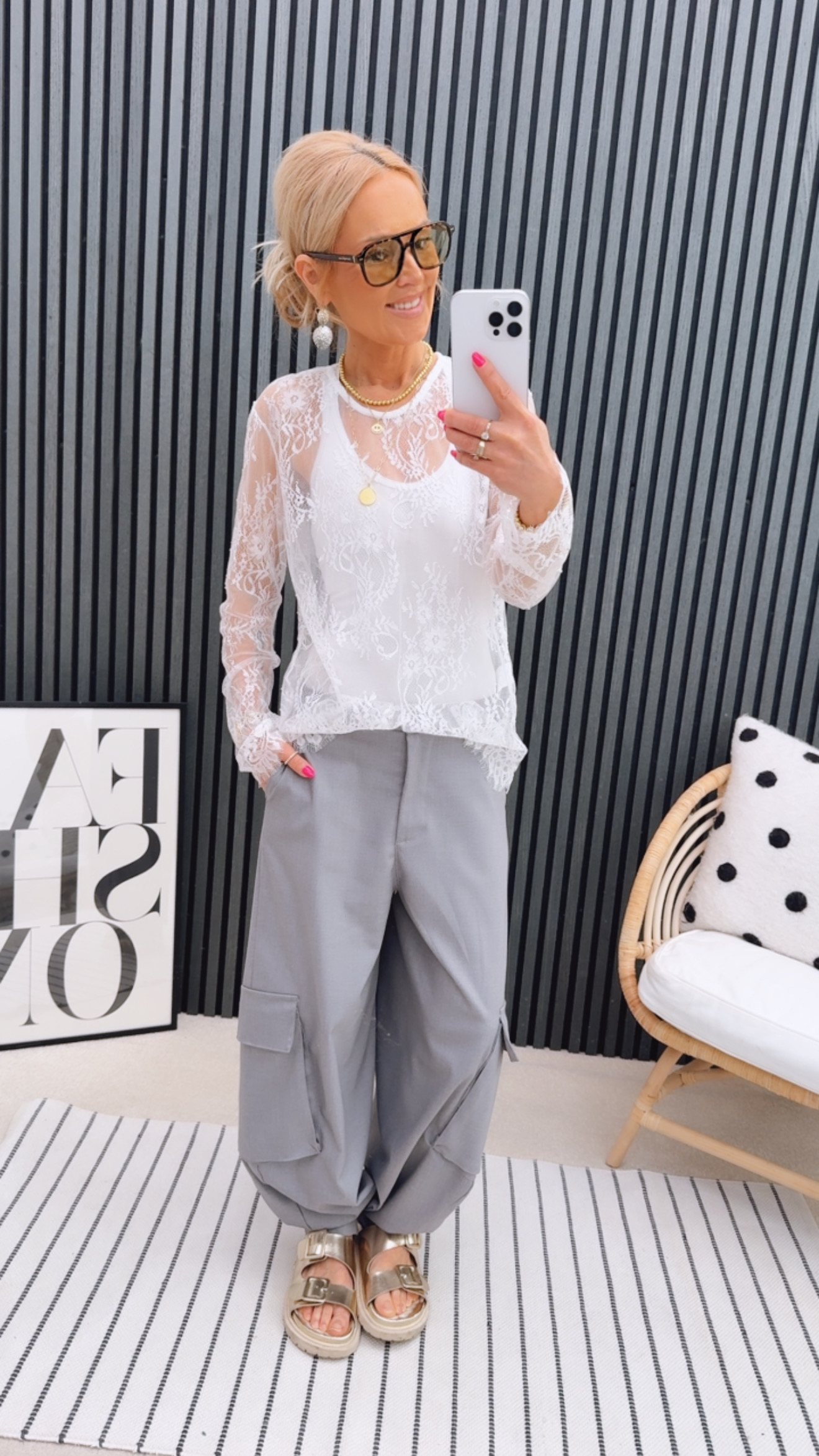 Spitzen Longsleeve "Metttee"