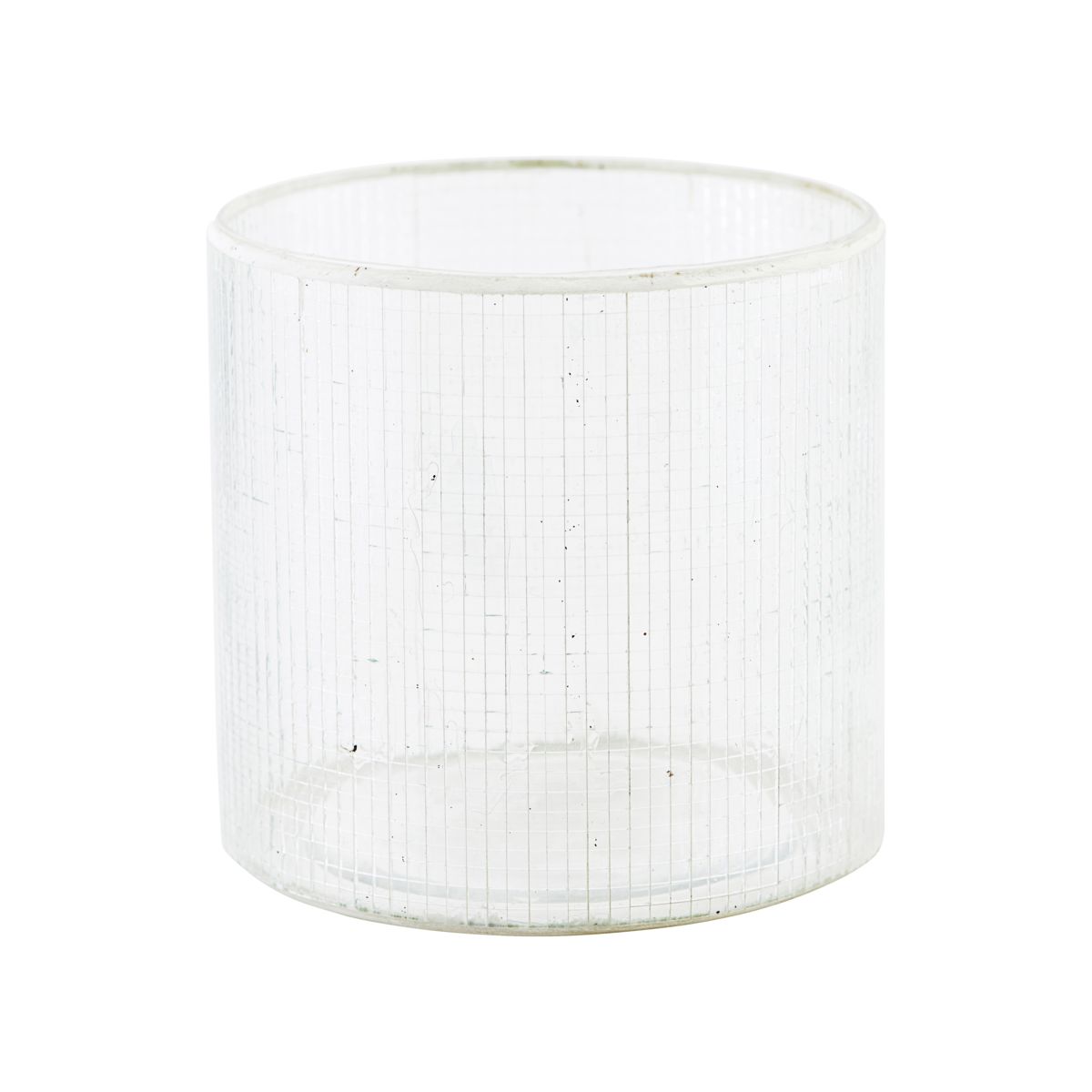 Teelichtglas "Check" Teelichtglas "Check"