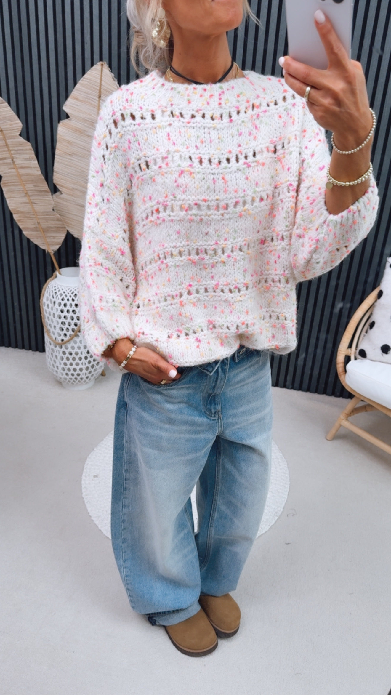 Strickpulli "Strick And Dots"