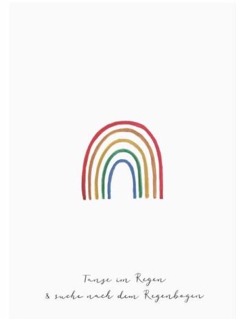 Glückwunschkarte "Regenbogen" Glückwunschkarte "Regenbogen"