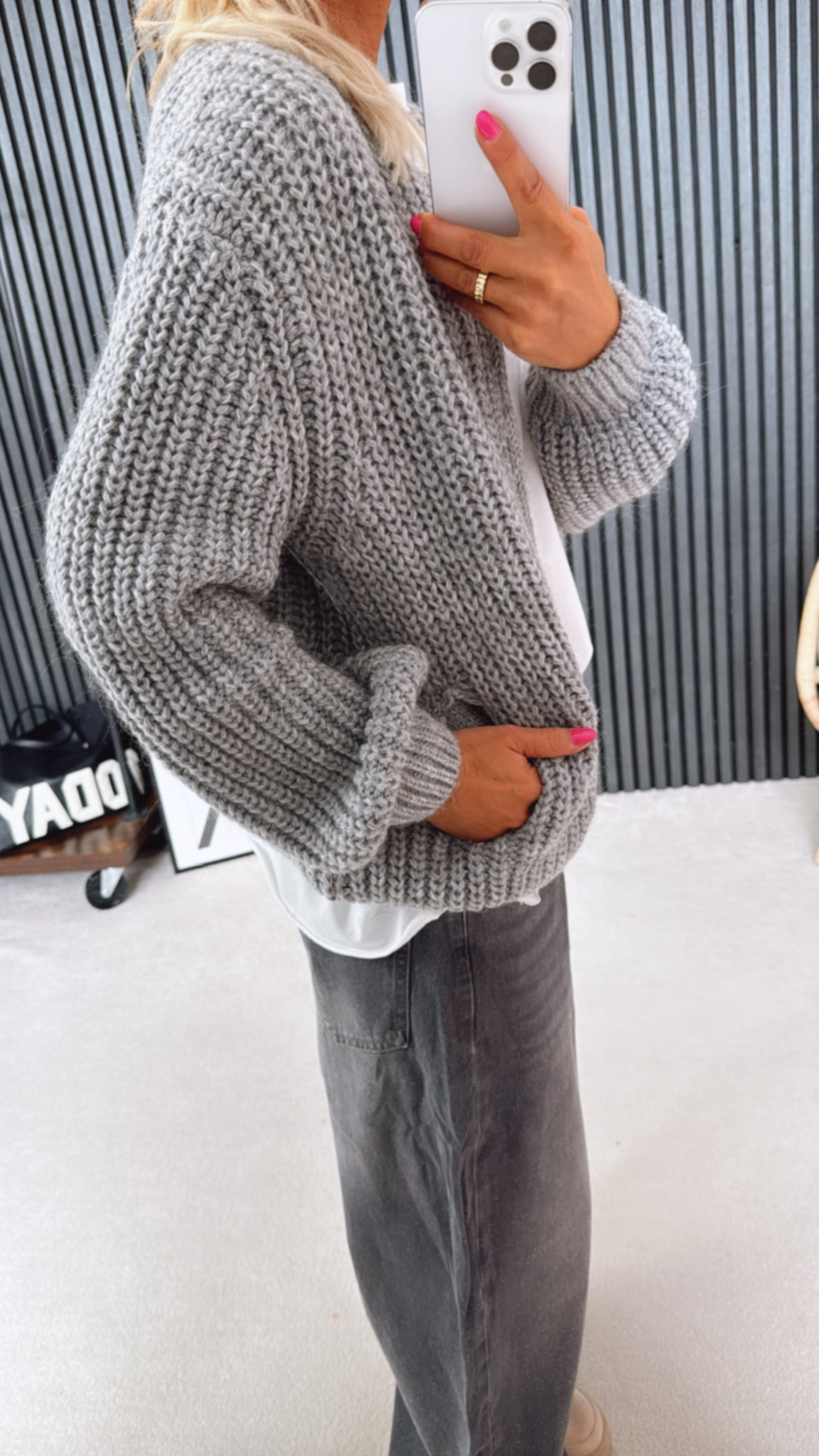 Cardigan "Strick mit Reißverschluss"