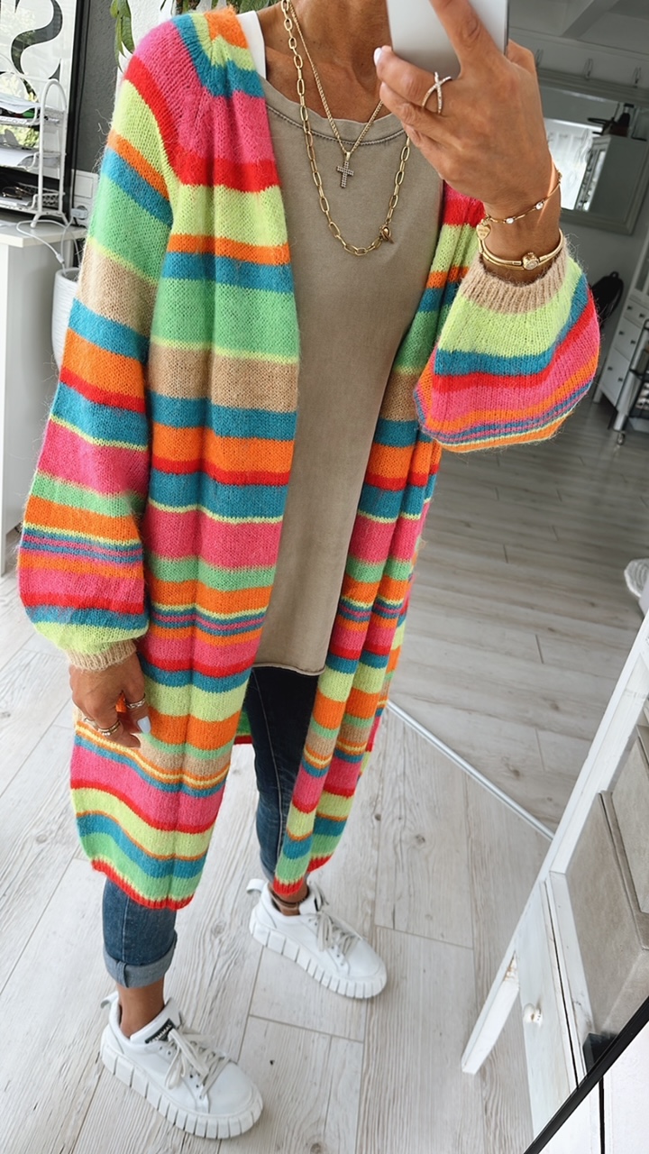 Strickcardigan "Colourstripeee"