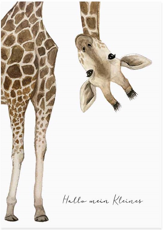 Glückwunschkarte "Giraffe"