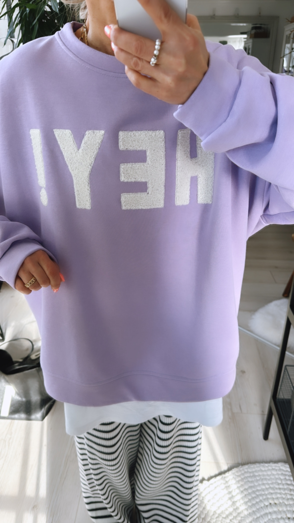 Oversized Sweater "Heeey"