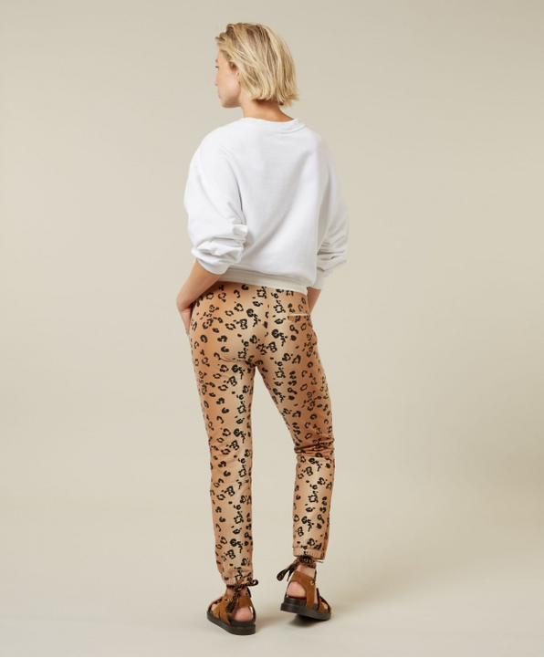 Hose "Cropped Jogger Leopard"