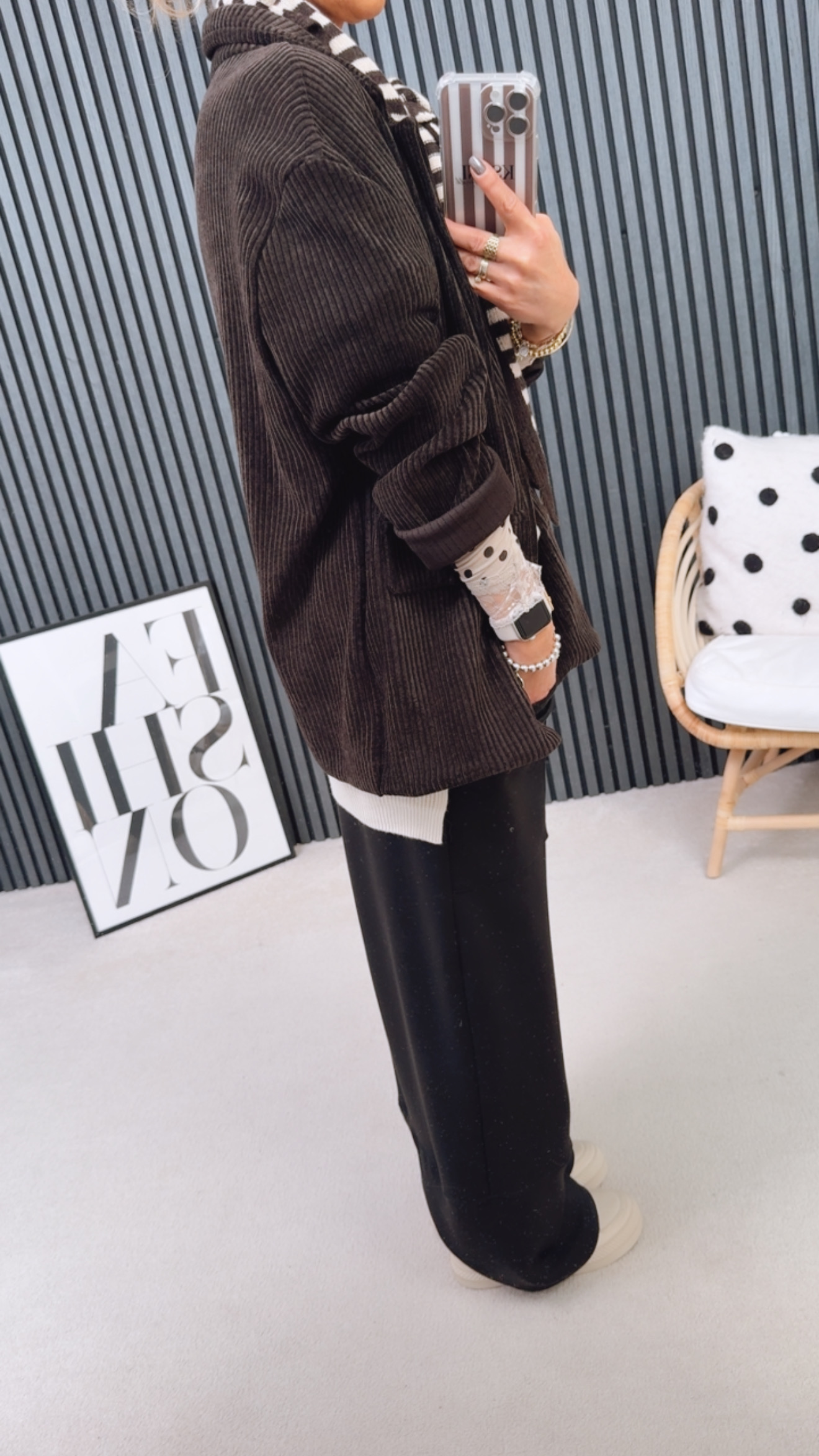 Cord Blazer "Chaaarlet"