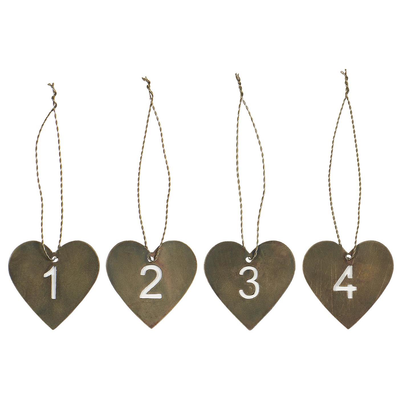 Herzhänger "1-4"
