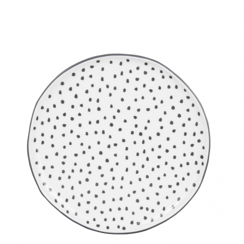 Dessertteller "White With Black Dots"