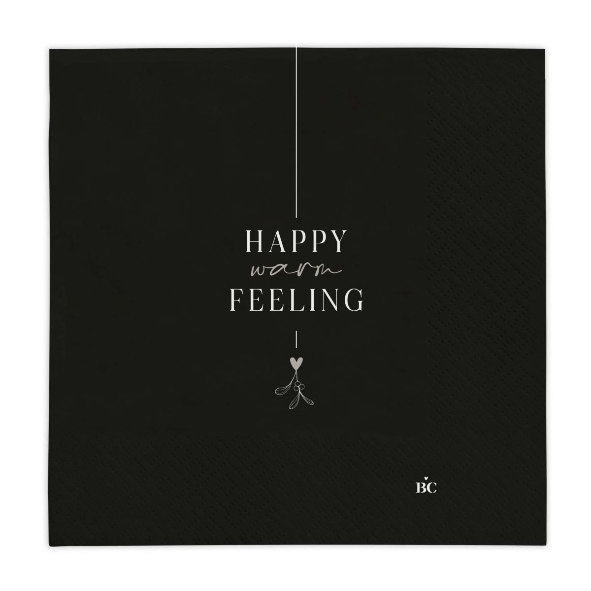 Serviette "Happy warm feeling"