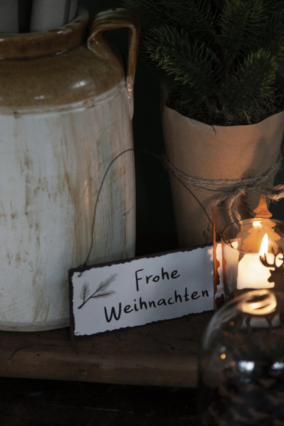 Schild "Frohe Weihnachten" Schild "Frohe Weihnachten"