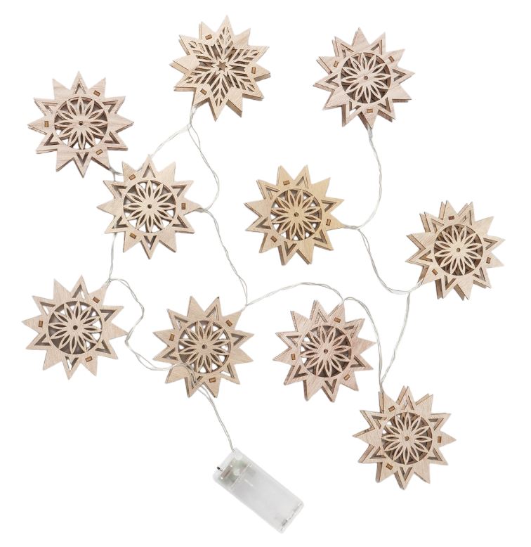 Lichterkette "Harstad" natur (Blume)