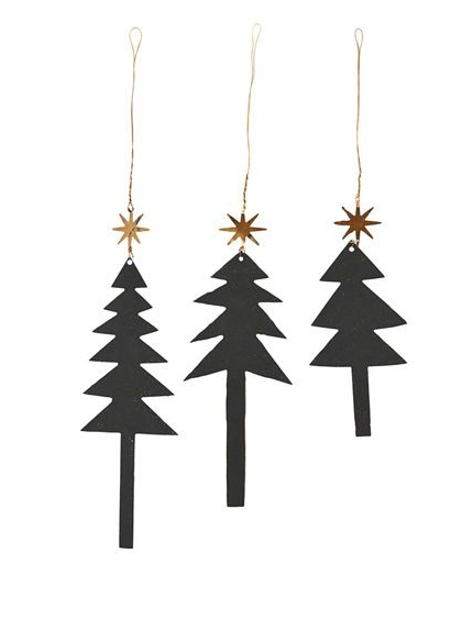 Hänger "Tree with star" 3-er Set