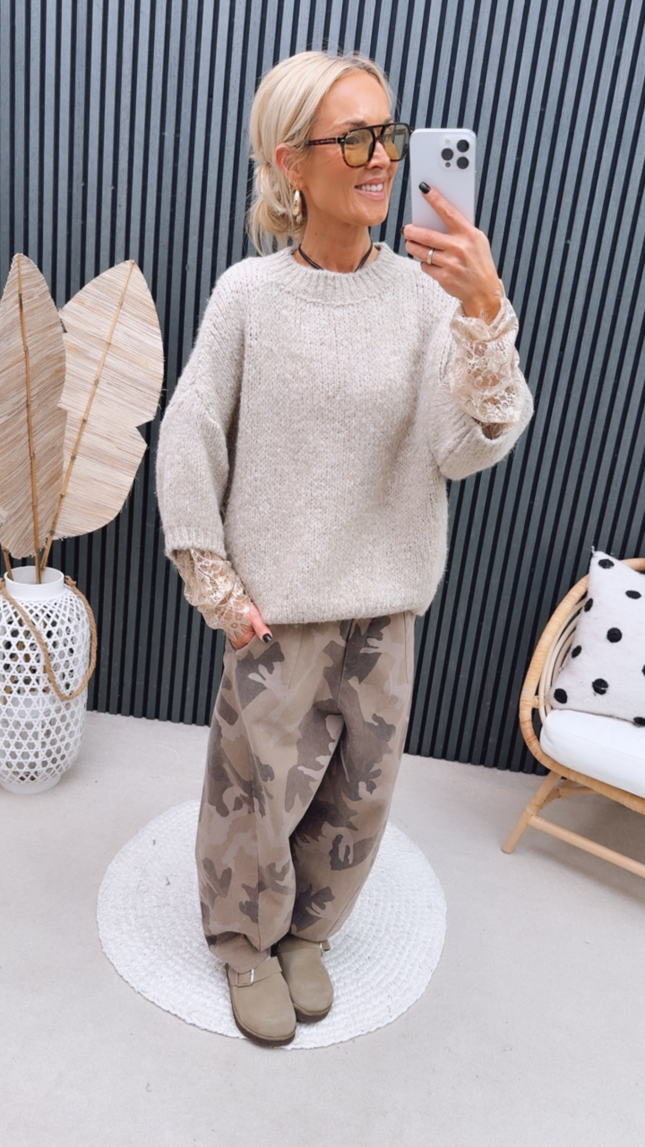 Strickpullover "Spitze & Strick"