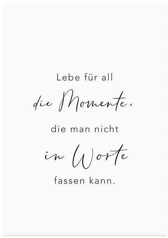 Spruchkarte "Momente" Spruchkarte "Momente"