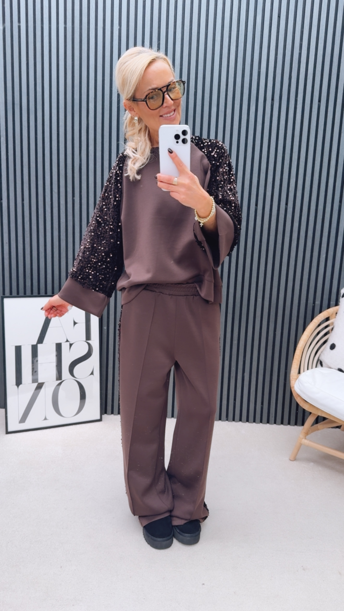 Glitzer Sweater Scuba "Patriiick"