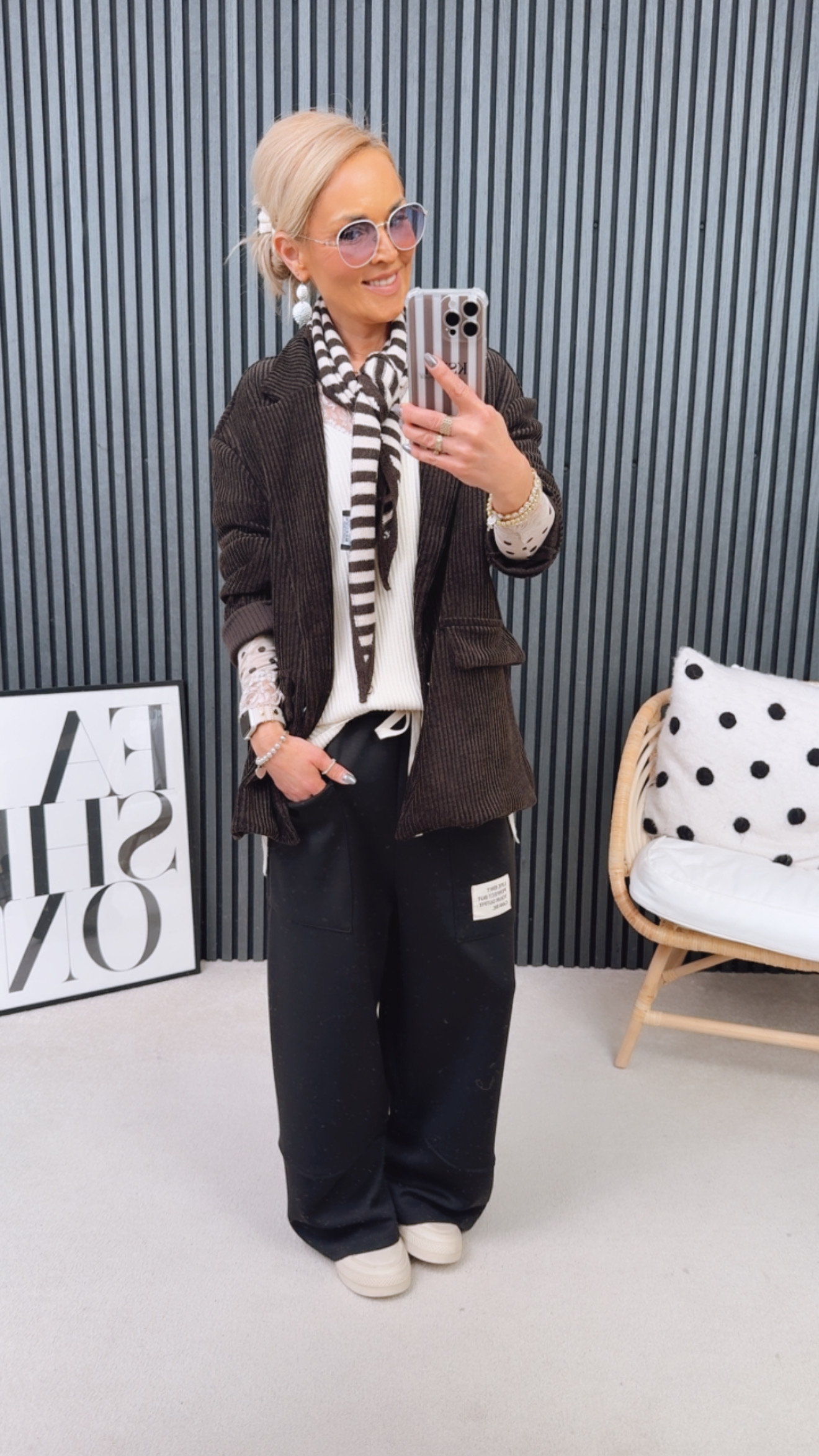 Cord Blazer "Chaaarlet"