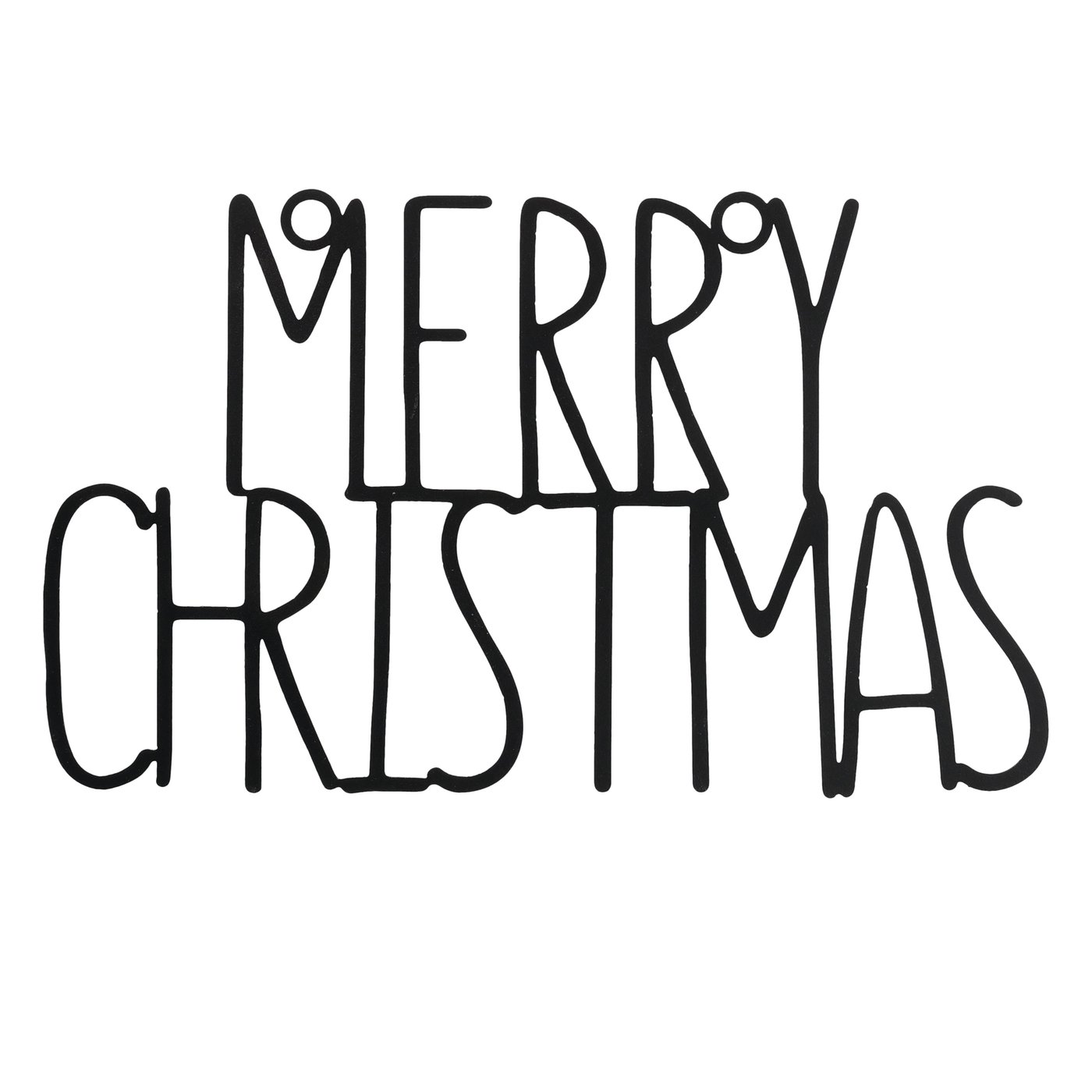 Metallschild "Merry Christmas"
