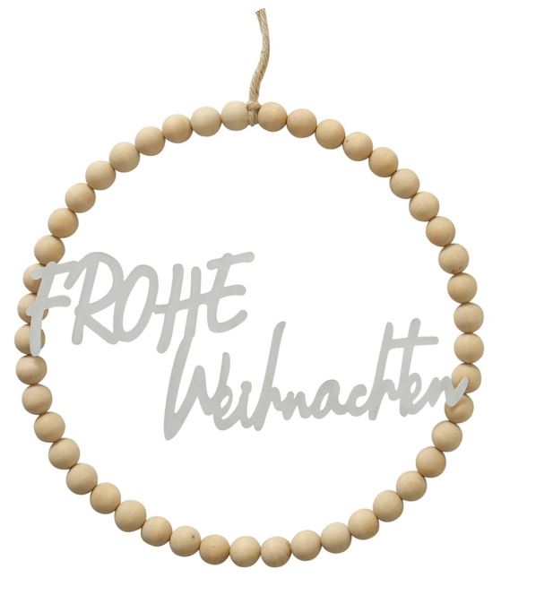 Perlenring "Frohe Weihnachten"