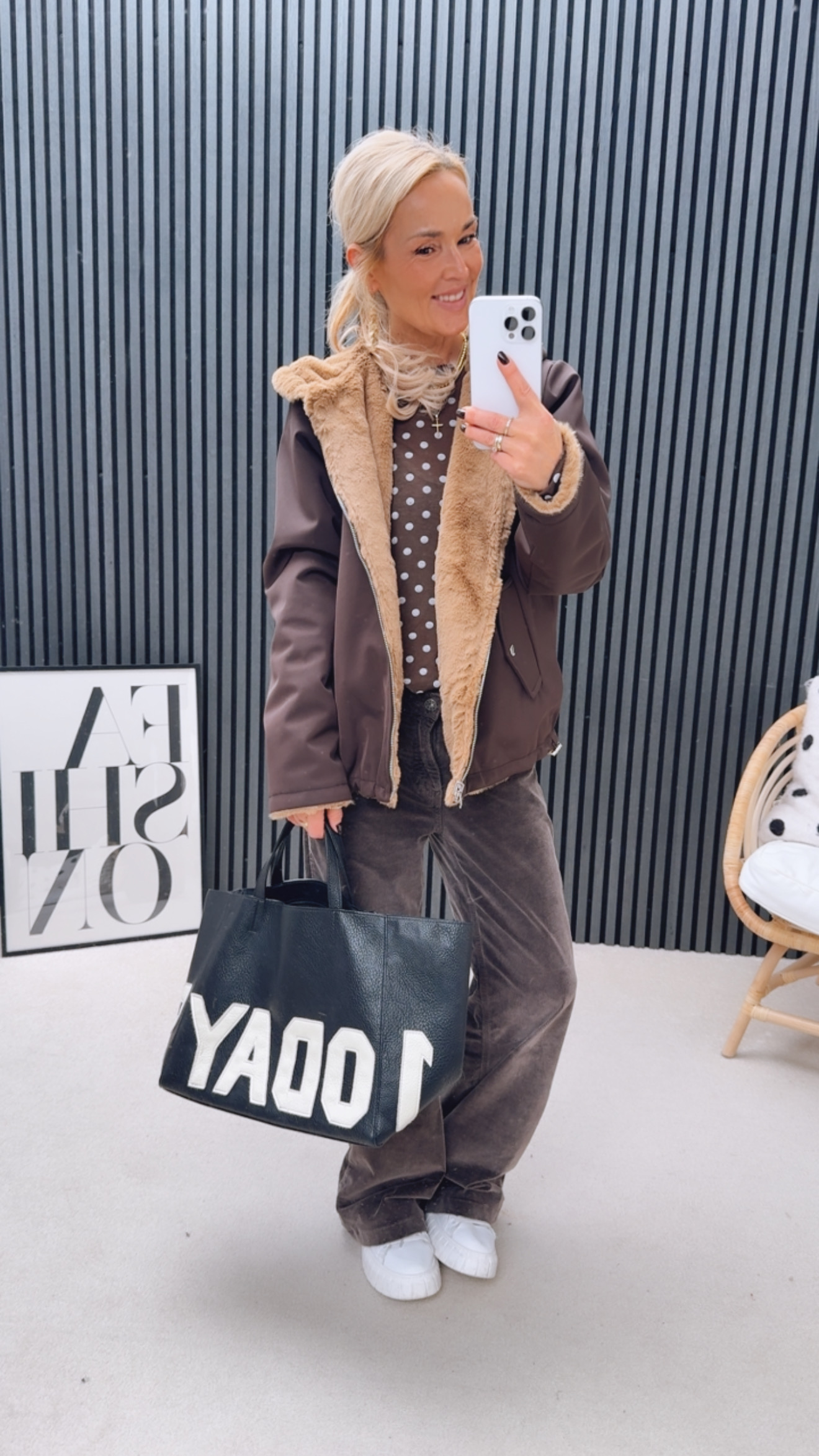 Bomber Fellwendejacke "Brunaaa"