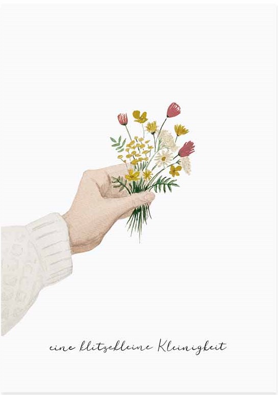 Glückwunschkarte "Blumenstrauß Kleinigkeit"