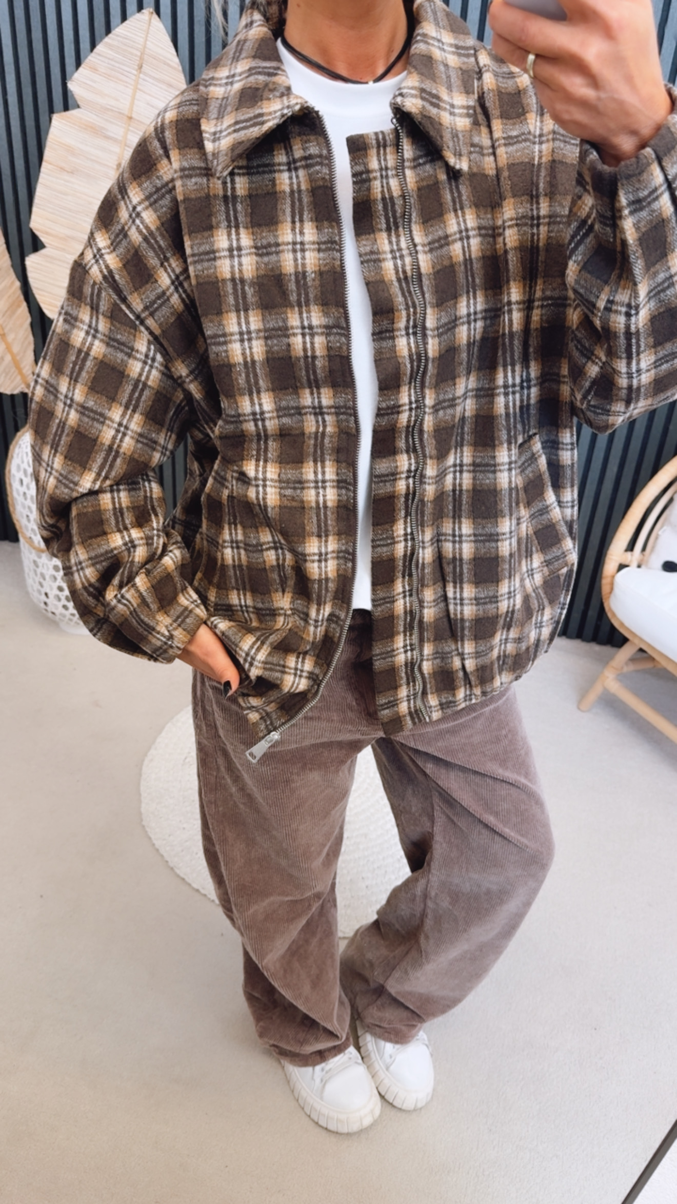 Karo Flanell Jacke "Annalottaaa"