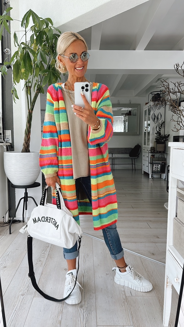 Strickcardigan "Colourstripeee"