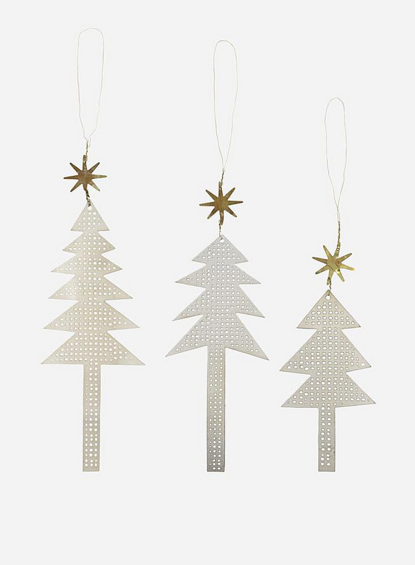 Hänger "Tree with star" 3-er Set