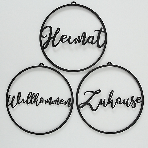 Schild "Round - Heimat" Schild "Round - Heimat"