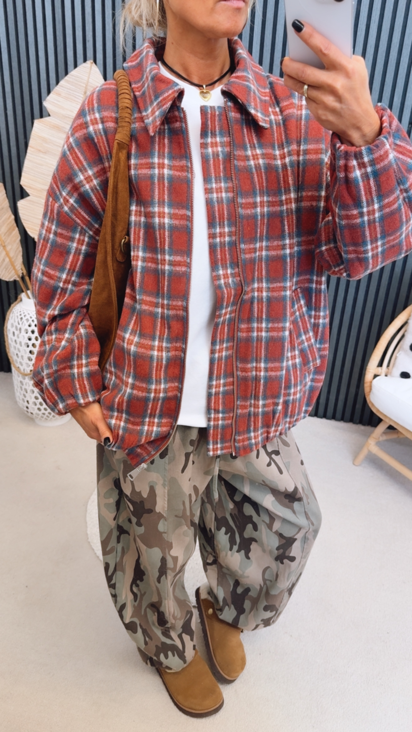 Karo Flanell Jacke "Annalottaaa"