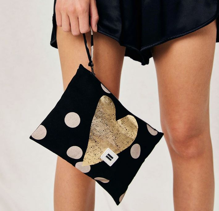 Tasche "Canvas Clutch Dot" 