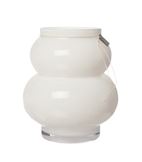 Glasvase "Curved White" Glasvase "Curved White"