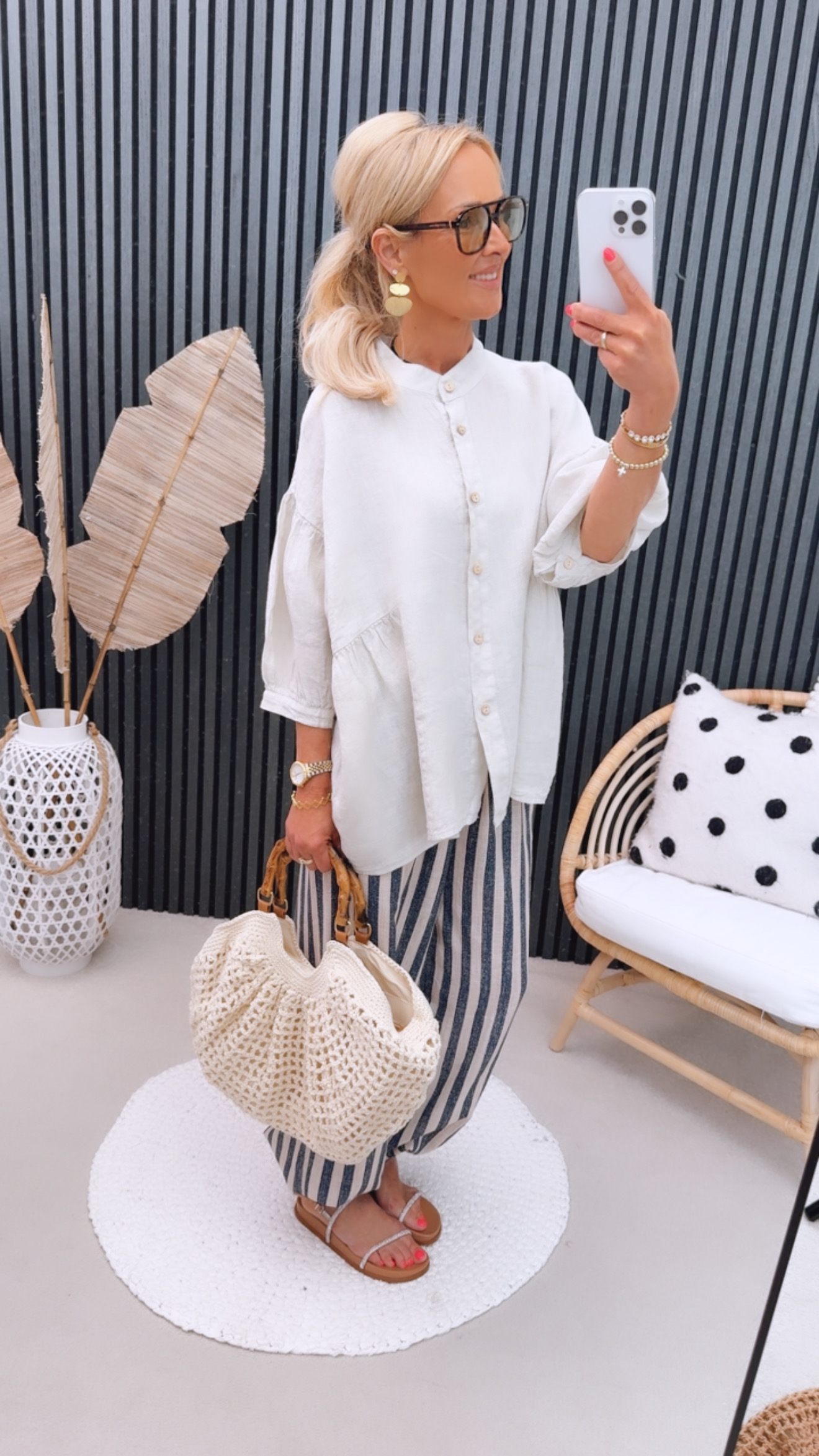 Leinen Bluse "Aveeeline"