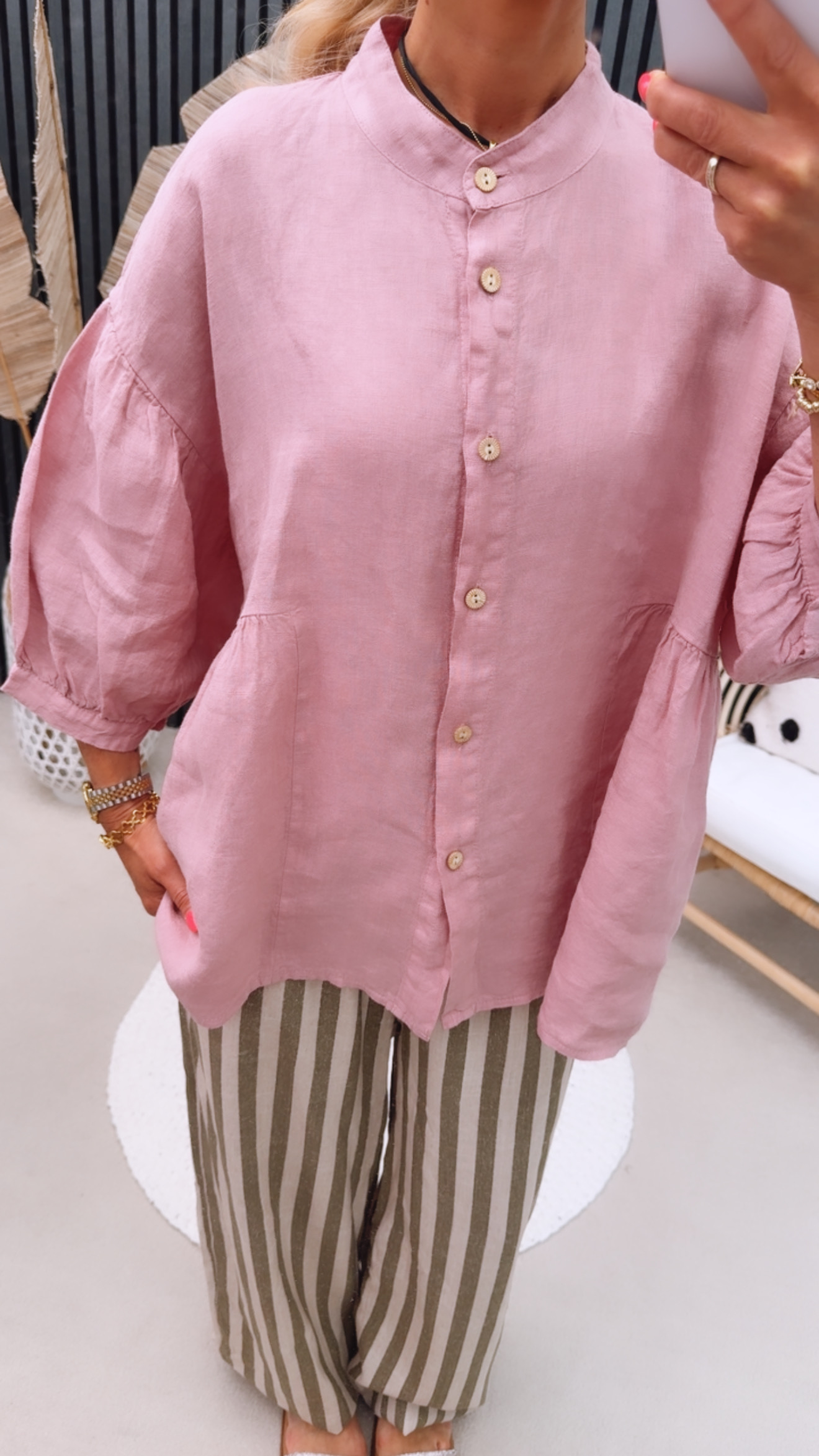Leinen Bluse "Aveeeline"