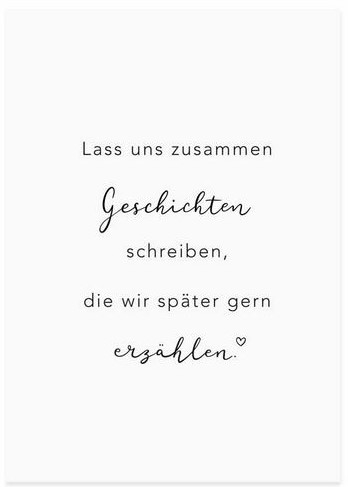 Spruchkarte "Geschichten erzählen"