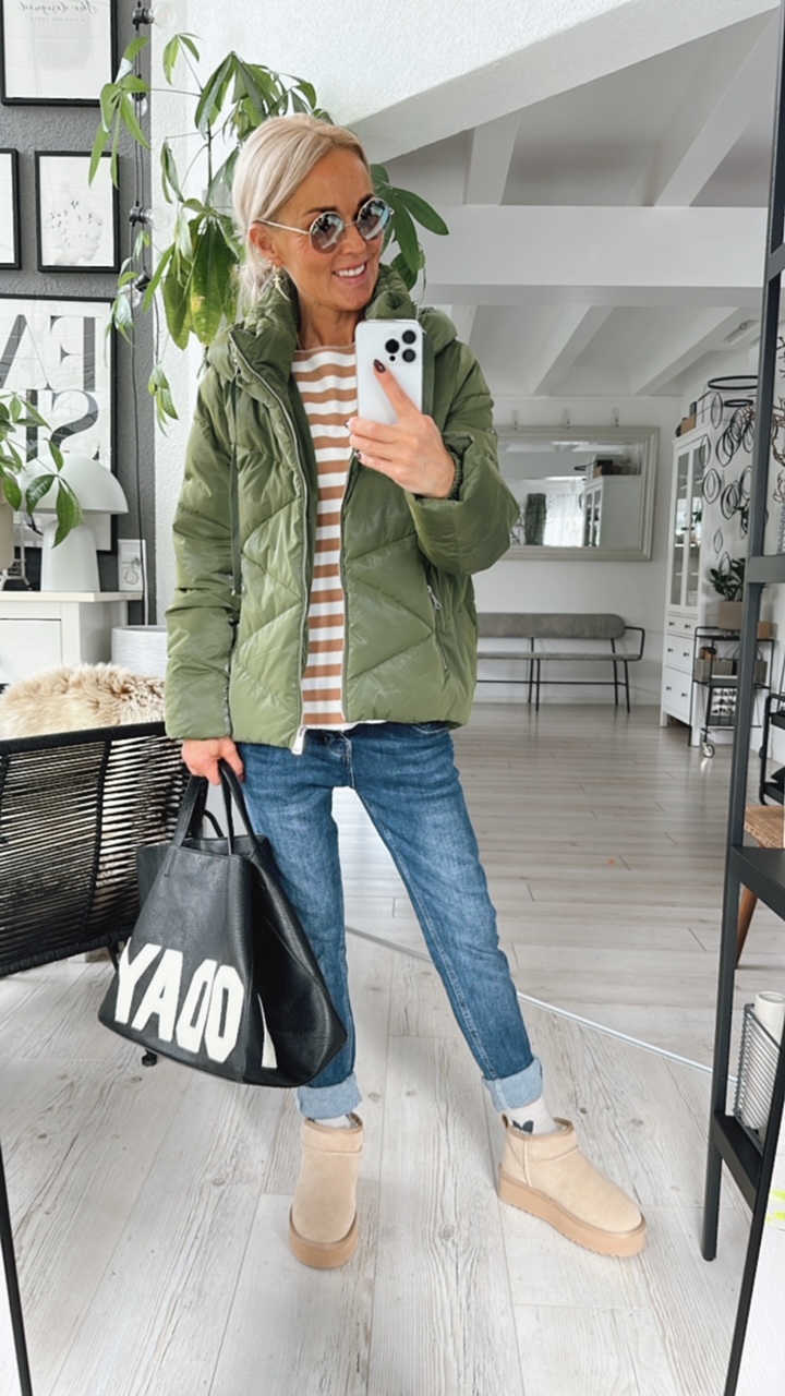 Winter Steppjacke "Carol" khaki