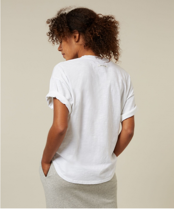 Shirt "V-Neck Tee Slub" white