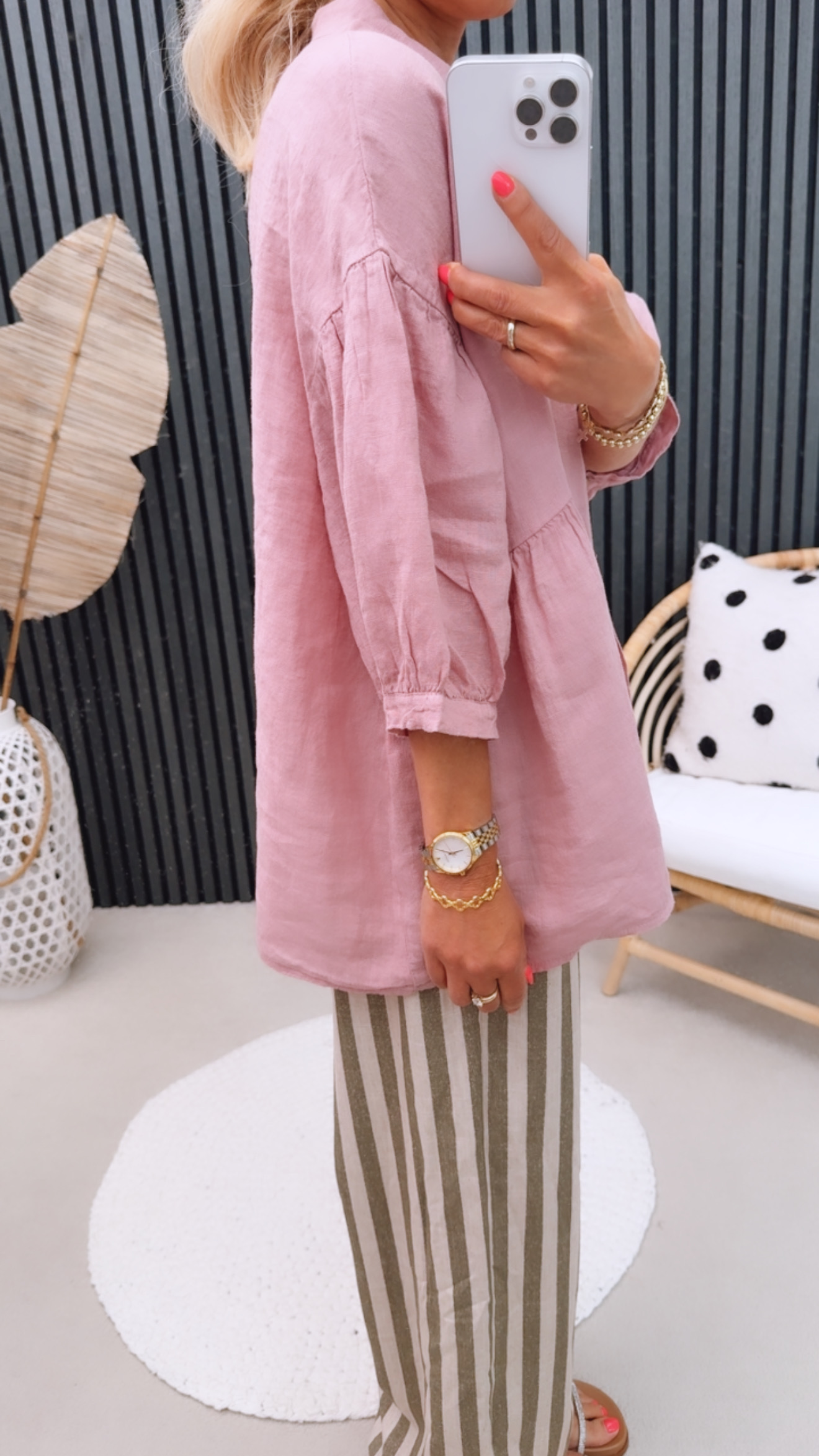 Leinen Bluse "Aveeeline"