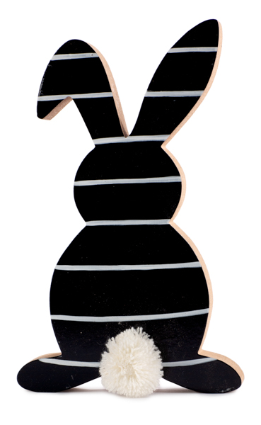 Aufsteller "Hase White Stripes"