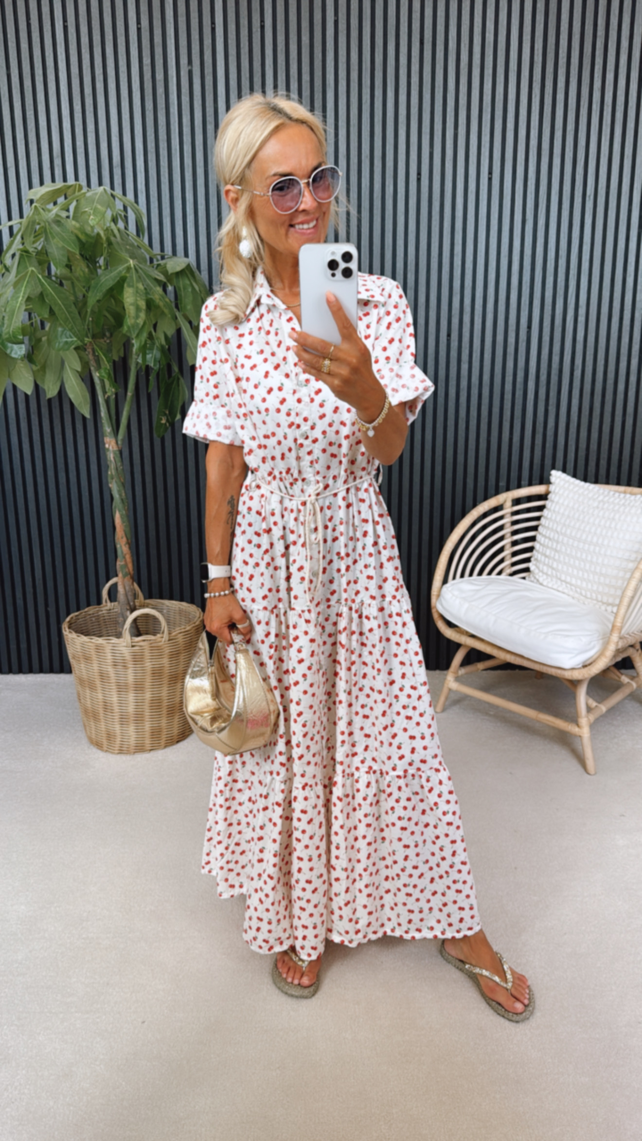 Kirschen-Kleid "Cherry Looong"