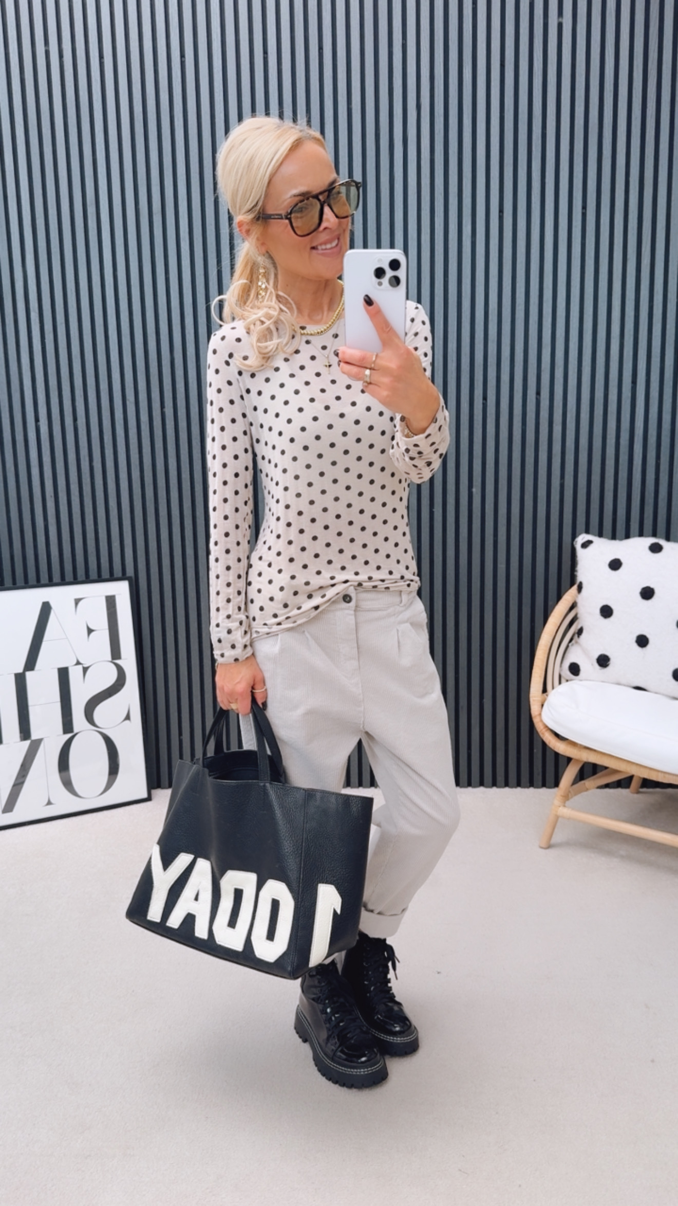 Cashmere Mix Longsleeve "Dotties Big"