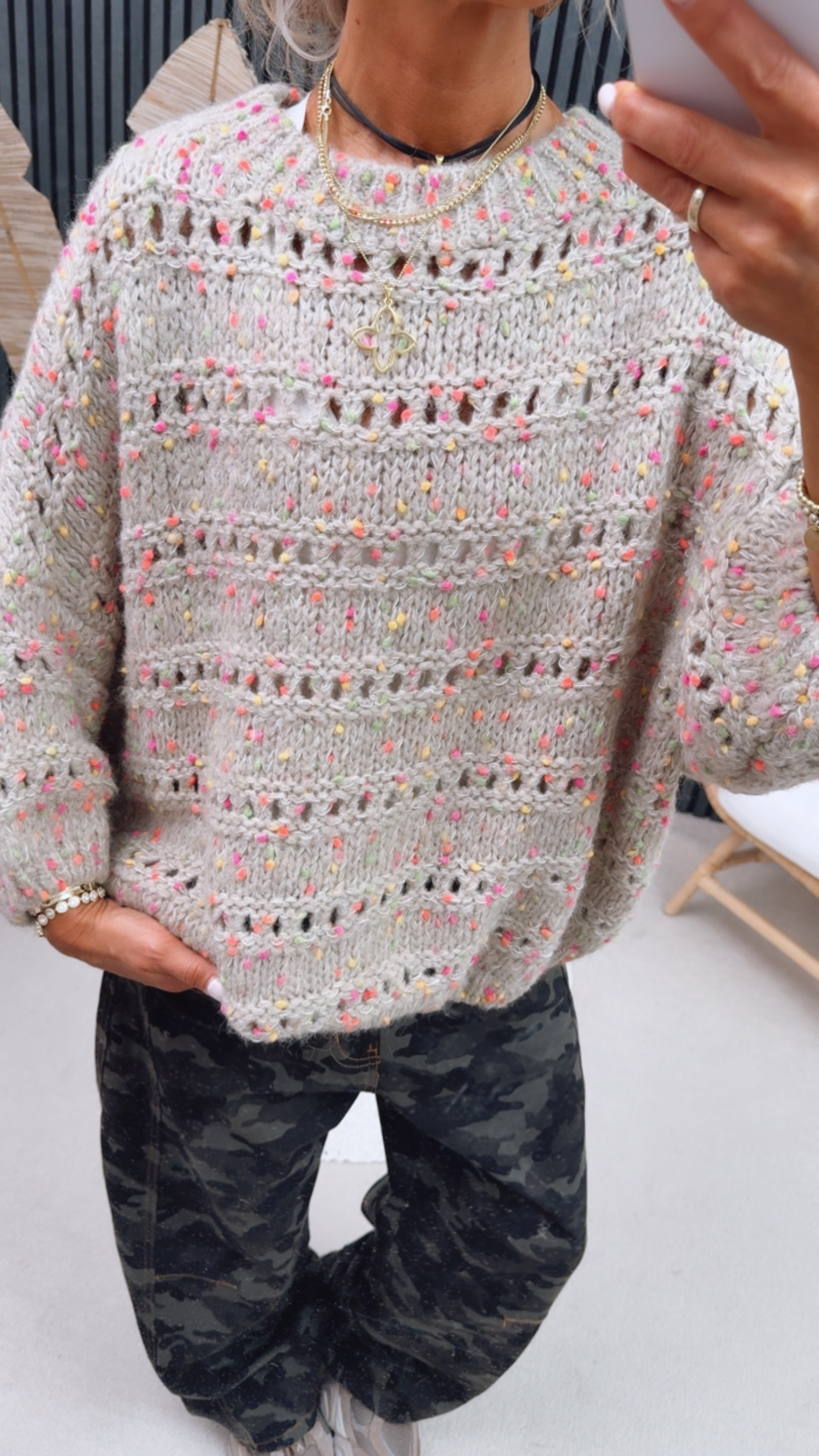 Strickpulli "Strick And Dots"