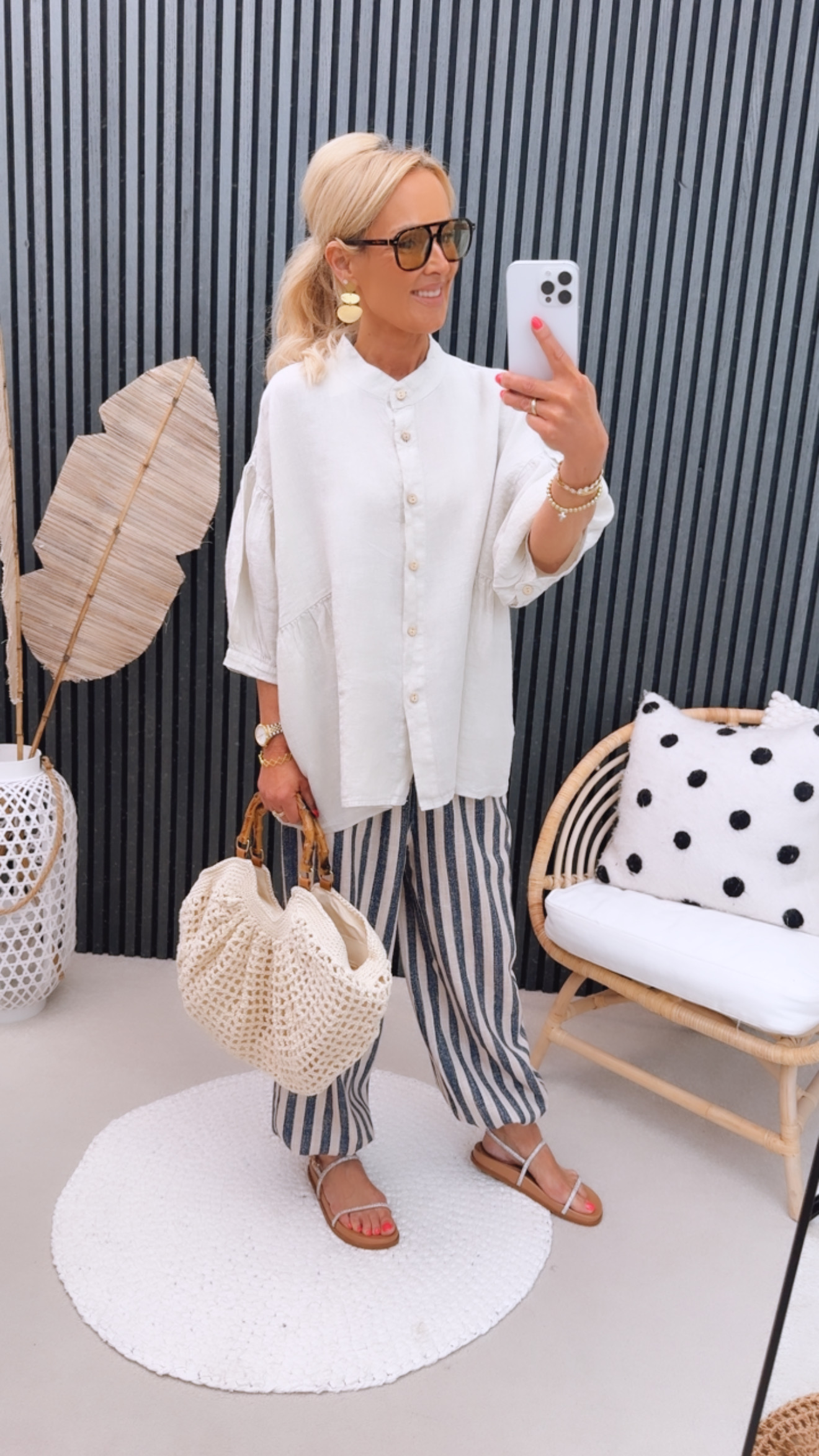 Leinen Bluse "Aveeeline"