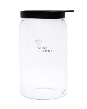 Aufbewahrungsglas "Love To Laugh"