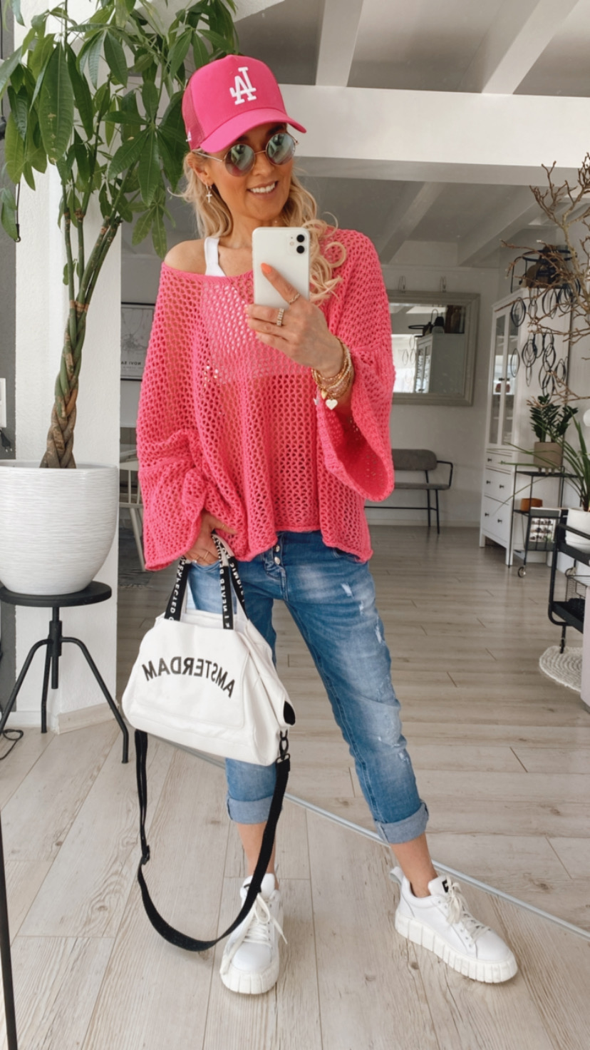 Oversized Strickoberteil "Kiss"