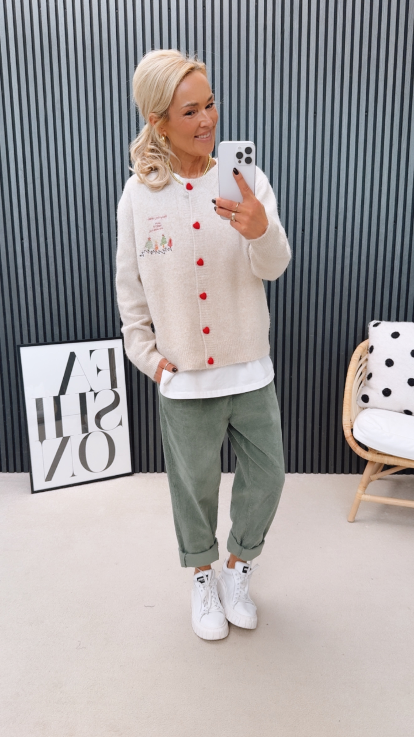 Cardigan "Winter Tree"