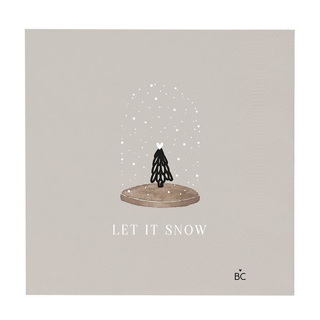 Serviette "Let it snow"