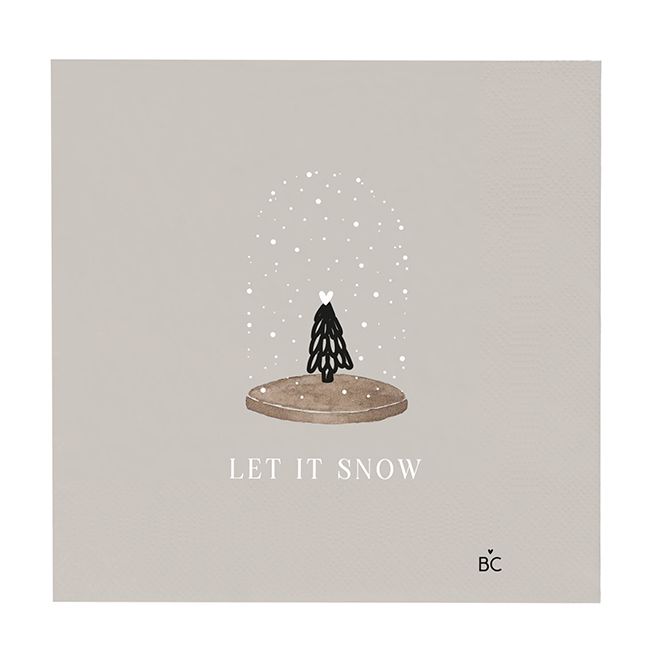 Serviette "Let it snow" Serviette "Let it snow"