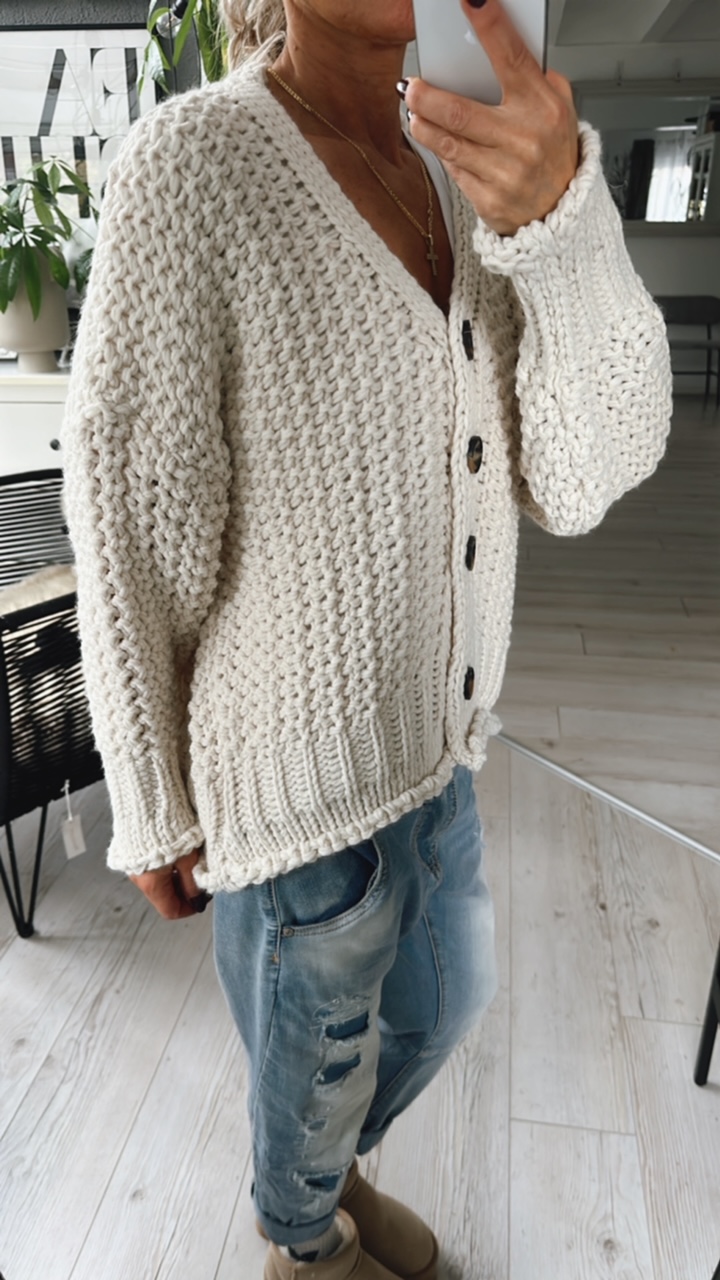 Strick-Cardigan "Jesajaaa"